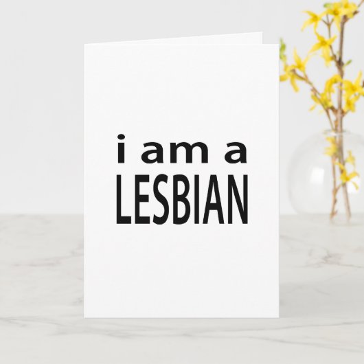 Carte je suis lesbienne (Fleur jaune)