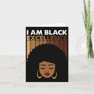 Carte Je suis l'excellence noire Juneteenth Célébrer Afr