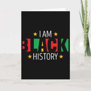Carte Je suis l'histoire noire Afro-Américaine Histoire