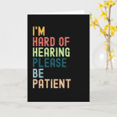 Carte Je suis malentendant, merci d'être patient (Fleur jaune)