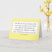 Carte Je Suis Merveilleusement Fait (Fleur jaune)