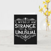 Carte Je Suis Moi-Même Étrange Et Inhabituel Halloween D (Fleur jaune)