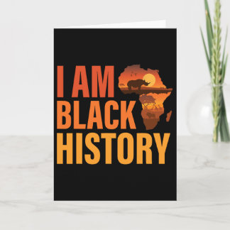 Carte Je suis Mois de l'histoire des Noirs Fort Mela Noi