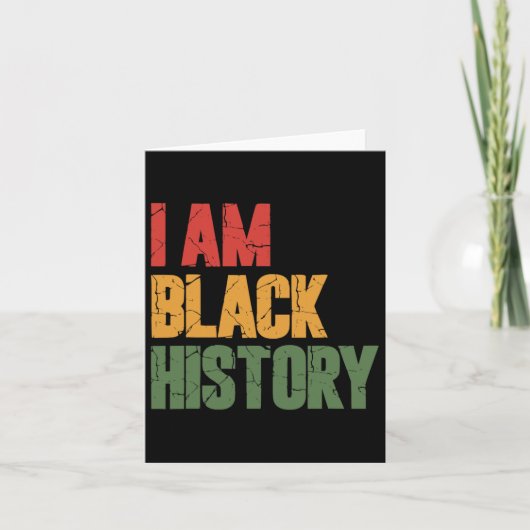 Carte Je suis Noir Histoire 1 (Devant)