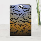 Carte Je suis partie Batty pour les chauves-souris noire (Devant)