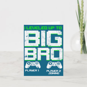 Carte Je suis passé au niveau supérieur Big Bro Kids Gam