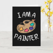 Carte Je suis peintre (Fleur jaune)