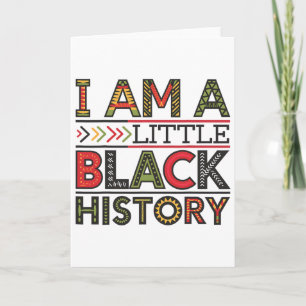 Carte Je suis petit Mois de l'histoire des Noirs Afro-Am