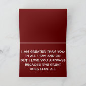 CARTE JE SUIS PLUS GRAND QUE VOUS (Intérieur)