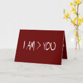 CARTE JE SUIS PLUS GRAND QUE VOUS (Fleur jaune)