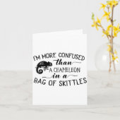 Carte Je Suis Plus Perdu Qu'un Caméléon Dans Un Sac De S (Fleur jaune)