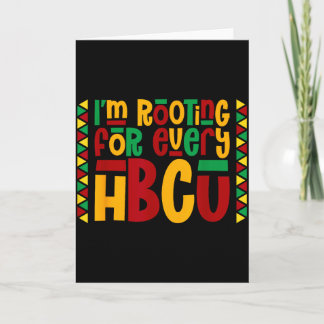 Carte Je suis pour chaque Hbcu Historiquement Black Coll