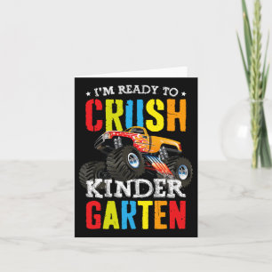 Carte Je Suis Prêt À Écraser La Maternelle Monster Truck