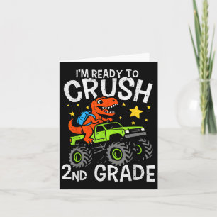 Carte Je Suis Prêt À Écraser Un Camion Monster Dinosaure