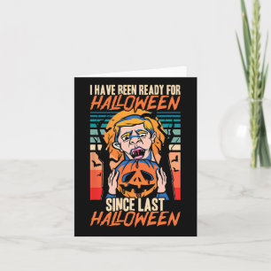 Carte Je Suis Prêt Pour Halloween Depuis Dernier Hallowe