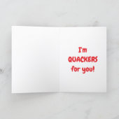 Carte Je suis Quackers pour toi (Intérieur)