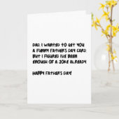 Carte Je Suis Recherché De Vous Obtenir Une Fête des pèr (Fleur jaune)