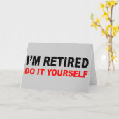 CARTE JE SUIS RETIRÉE (Fleur jaune)