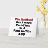 Carte Je suis retraité (Fleur jaune)