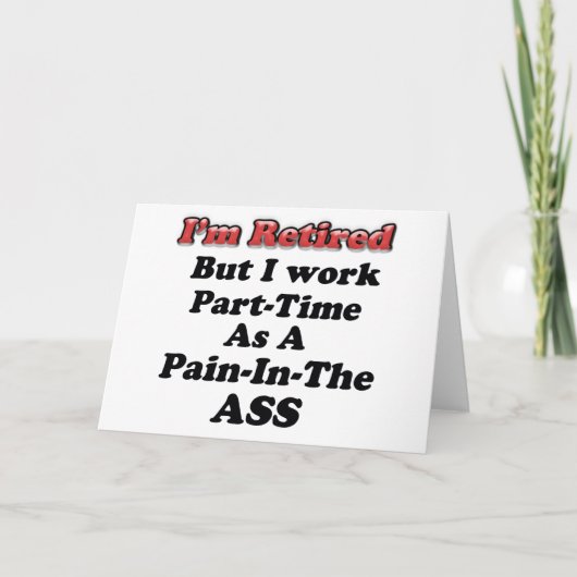 Carte Je suis retraité (Devant)