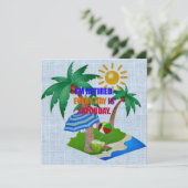 Carte Je suis retraité. Chaque jour est le samedi. (Debout devant)