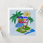 Carte Je suis retraité. Chaque jour est le samedi. (Devant/Arrière en situation)