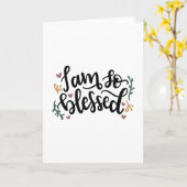 Carte Je suis si béni (Fleur jaune)