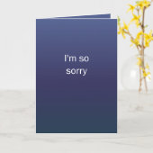 Carte Je suis si désolé (Fleur jaune)