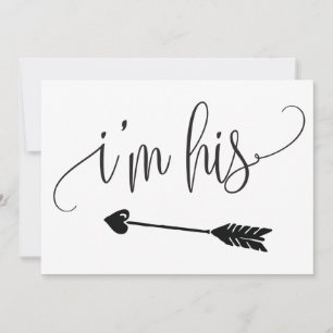 Carte Je suis son signe Mariage