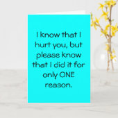 Carte Je suis SORRY Card (Fleur jaune)