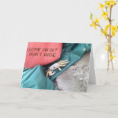 CARTE JE SUIS SORTIE ET FÊTE VOTRE **ANNIVERSAIRE** (Fleur jaune)