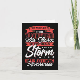 Carte Je Suis Storm Cerveau Aneurysme Sensibilisation So