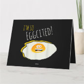 Carte Je suis tellement eggcité, Bonheur Brisé et Oeuf E (Dos)