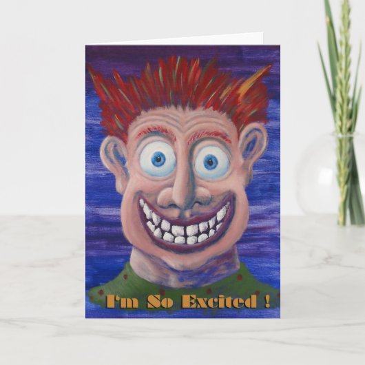 Carte Je suis tellement excité ! (Devant)