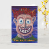 Carte Je suis tellement excité ! (Fleur jaune)