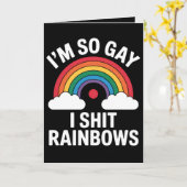 Carte Je suis tellement Gay Rainbows drôle allié de la f (Fleur jaune)