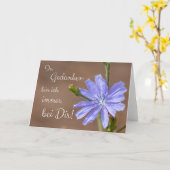Carte Je suis toujours avec toi dans mes pensées ! (Fleur jaune)