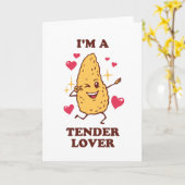 Carte Je suis un amant tendre (Fleur jaune)