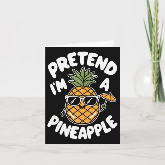 Carte Je suis un ananas (Devant)