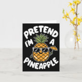 Carte Je suis un ananas (Fleur jaune)