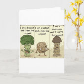 Carte Je suis un champignon (Fleur jaune)