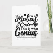 Carte Je suis Un Codeur Médicale Ce Codage Programmeur G (Devant)