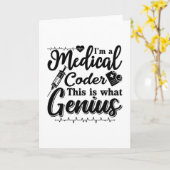 Carte Je suis Un Codeur Médicale Ce Codage Programmeur G (Fleur jaune)
