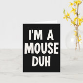 Carte Je suis un costume d'Halloween (Fleur jaune)