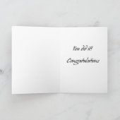 Carte Je suis un demi-marathonien Félicitations (Intérieur)