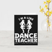 Carte Je suis un enseignant de danse en ligne Quelle est (Fleur jaune)