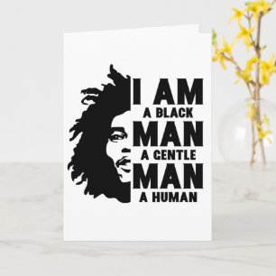 Carte Je Suis Un Homme Noir Afro Dreads Fête des pères