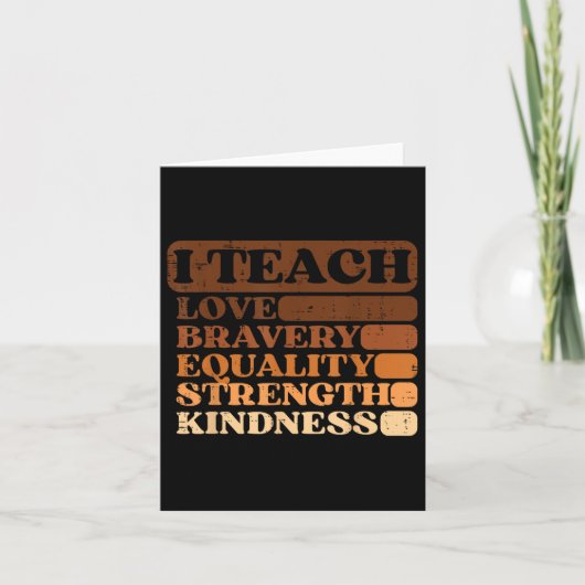 Carte Je Suis Un Homme Noir Inspiré Hommes Histoire Noir (Devant)