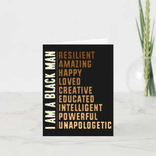 Carte Je Suis Un Homme Noir - Noir Histoire Mois Hommes 
