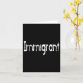Carte Je suis un immigrant (Fleur jaune)